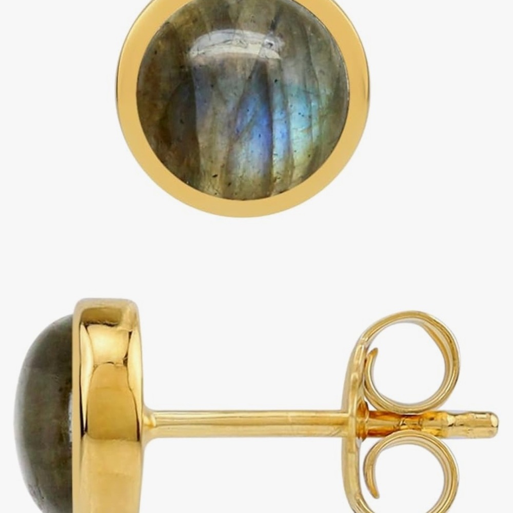 Labradorite sterling silver earrings